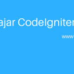 belajar codeigniter